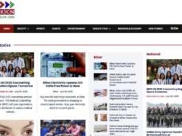 Screenshot of a News Website KKNLIVE.COM